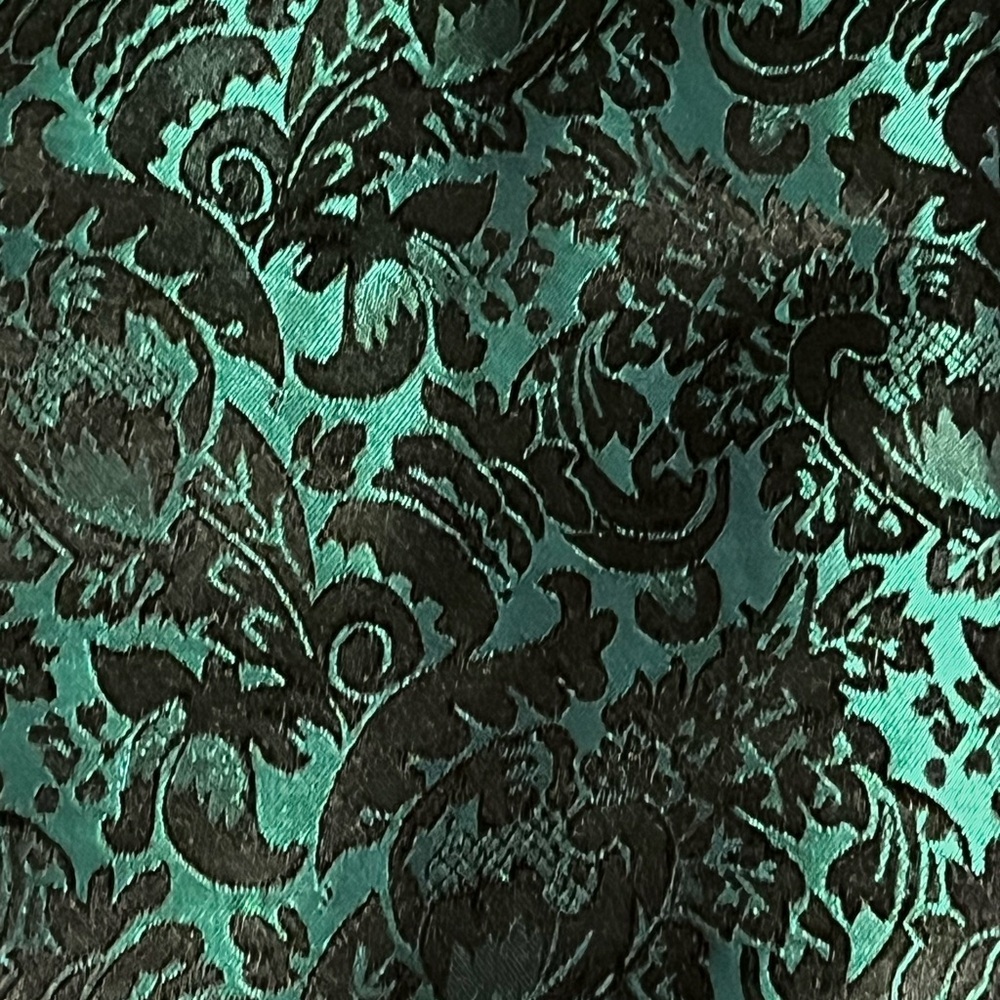 Elegant Green Brocade Full Corset with Metal Hook Clasps NWT - Picture 3 of 9